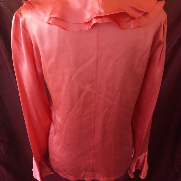 Harvé Benard 100%Silk size 6 red Blouse (everything must go!moving sale) - Picture 2 of 4